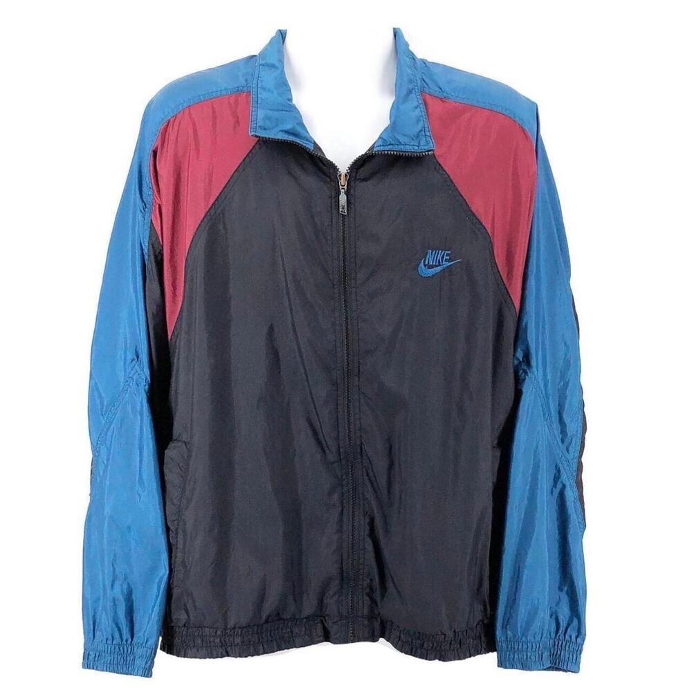 90s Nike color block windbreaker jacket 1990s vintage
